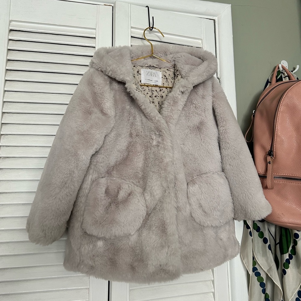 Zara fur coat